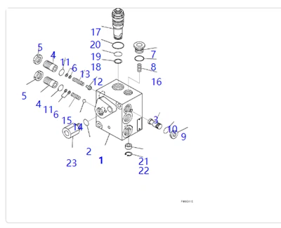 421-43-37300 VALVOLA DI CARICA Per Komatsu Wa500-6